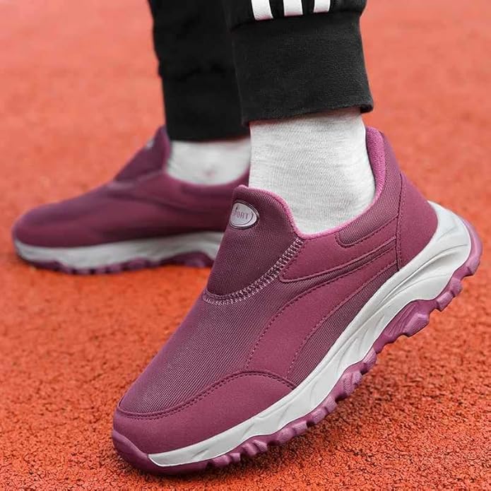 Baskets de marche confort mixtes sans lacets