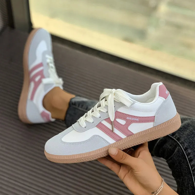 Baskets de ville à semelle plate femme