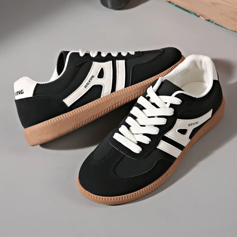 Baskets de ville à semelle plate femme