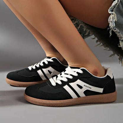 Baskets de ville à semelle plate femme