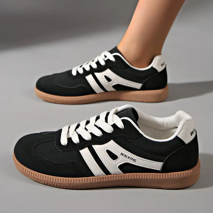 Baskets de ville à semelle plate femme