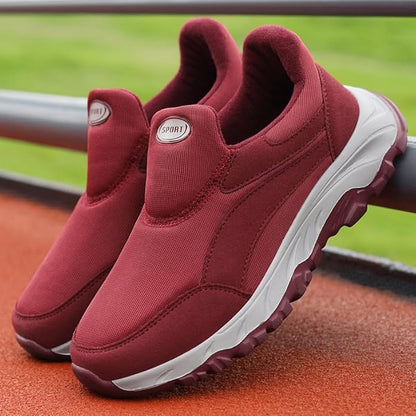 Baskets de marche confort mixtes sans lacets