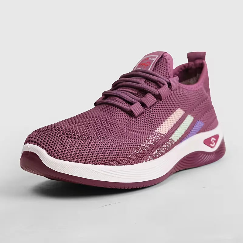 Baskets de marche confort en maille respirante femme